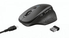 Mouse Trust Ozaa, Rechargeable Wireless, negru foto
