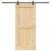 Ușă glisantă cu set feronerie, 100x210 cm, lemn masiv de pin