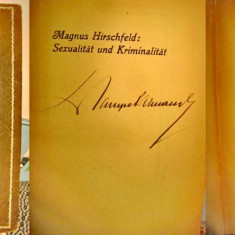 5782-I-M.Hirschfeld-Sex si Crima 1924. Medicina si psihologie veche.