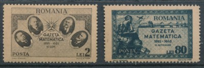 1945 LP180 serie Gazeta Matematica MNH foto
