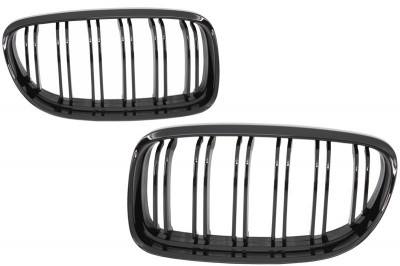 Grile Centrale BMW Seria 3 E90 E91 LCI (2008-2011) M-Design Negru Lucios Performance AutoTuning foto