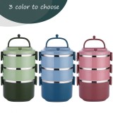 Caserola termica cu 3 compartimente ,3 culori,2100 ml
