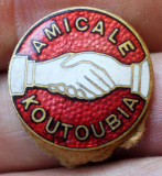 I.939 INSIGNA/BUTON AMICALE KOUTOUBIA 48mm email