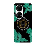 Husa compatibila cu Huawei P50 model Never settle for good enough, Silicon, TPU, Viceversa, Transparent, Carcasa