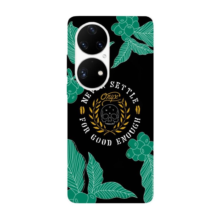 Husa compatibila cu Huawei P50 Pro model Never settle for good enough, Silicon, TPU, Viceversa