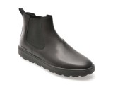 Ghete GEOX negre, U46GPB, din piele naturala