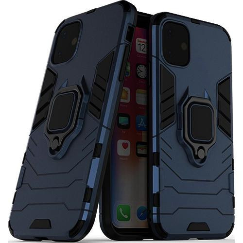 Husa telefon Plastic Apple iPhone 12 Pro 6.1 antishock Rugged Sergeant Armor Ring blue
