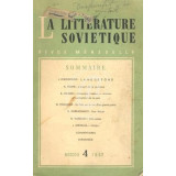 La litterature sovietique, revue mensuelle, nr.4
