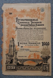 Actiune 1938 Intreprinderile tehnice Tiberiu Eremie / titlu / actiuni