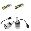 Bec led H7 Lunga / Scurta /simplu (set 2 bucati), Ventilator Cip, Putere 100 w, 16000 Lumeni per set+CADOU BECURI POZITII LED CAN BUS