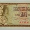 BANCNOTA 10 DINARI / DINARA - RSF YUGOSLAVIA, anul 1968 *cod 848 = UNC
