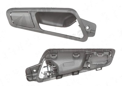 Maner usa interior Volkswagen Passat (B6 (3c)), 01.2005-07.2010, fata, Dreapta, negru; cu tija cromata foto