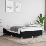 VidaXL Cadru de pat fără saltea Negru 120x190 cm țesătură 379517