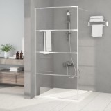 VidaXL Paravan duș walk-in argintiu 100x195 cm sticlă ESG transparentă