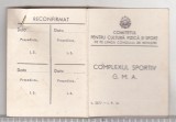 Bnk ins GMA ( FGMA) - Gata pentru Munca si Aparare insigna + brevet 1957, Romania de la 1950
