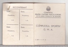 bnk ins GMA ( FGMA) - Gata pentru Munca si Aparare insigna + brevet 1957