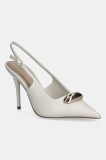 Aldo stilettos de piele CAMBERLEY culoarea bej, 14053621