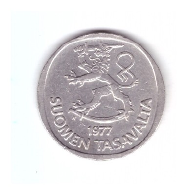 Moneda Finlanda 1 markka 1977, stare buna, curata foto