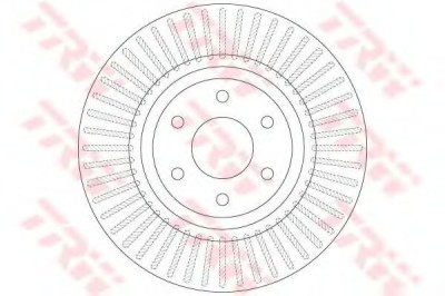 Disc frana NISSAN NAVARA platou / sasiu (D40) (2008 - 2016) TRW DF6425 foto