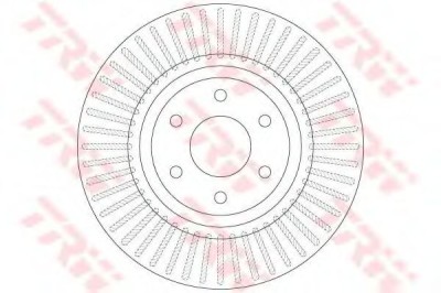 Disc frana NISSAN PATHFINDER III (R51) (2005 - 2012) TRW DF6425 foto