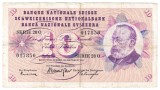 ELVETIA 10 FRANCI OCTOMBRIE 1961 MAI RARA