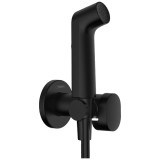 SET DUS INCASTRAT IGIENA INTIMA S CU MIXAJ, SUPORT DUS, FURTUN 1,25M, NEGRU MAT ( NECESITA CORP INCASTRAT 29235180)
