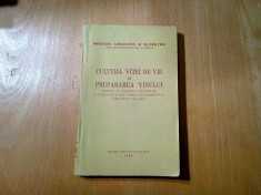 CULTURA VITEI DE VIE si PREPARAREA VINULUI - Martin Teodor- 1958, 317 p. foto