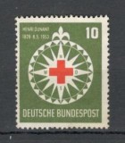 Germania.1953 125 ani nastere H.Dunant:Crucea Rosie-PREMIUL NOBEL MG.104, Nestampilat