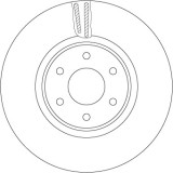 TRW DF6968S Disc frana