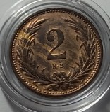 Ungaria, 2 Filler 1914, UNC.