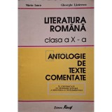 Marin Iancu - Literatura romana clasa a X-a - Antologie de texte comentate (Editia: 1996)