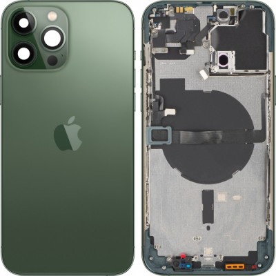 Capac Baterie Apple iPhone 13 Pro Max, Cu Carcasa Mijloc, Verde (Alpine Green), Swap foto