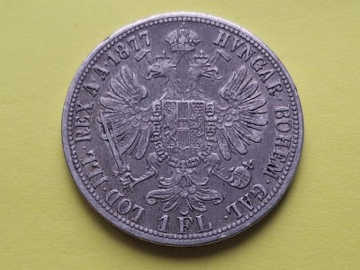 1 florin 1877, argint foto