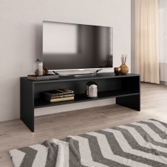 Comoda TV, negru, 120 x 40 x 40 cm, PAL foto