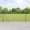 vidaXL Gard Hexagonal Gri 1x10 m Oțel