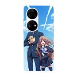 Husa compatibila cu Huawei Nova Y70 model Toradora, Silicon, TPU, Viceversa, Transparent, Carcasa