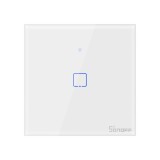 Intrerupator Smart cu Touch Wifi + RF 433 Sonoff T1 EU TX, 1 canal
