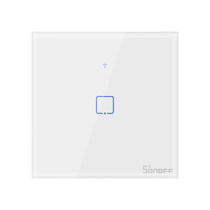 Intrerupator Smart cu Touch Wifi + RF 433 Sonoff T1 EU TX, 1 canal