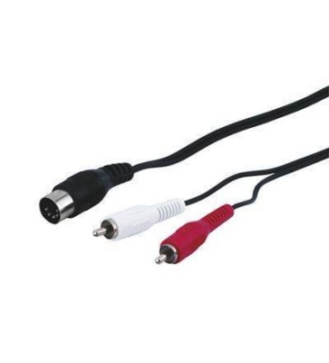 Cablu DIN 5 pini la 2x RCA 1.5m Goobay foto