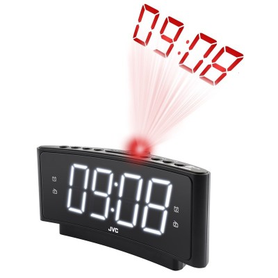 Radio cu ceas JVC RA-E314B, FM, alarma, proiectie, memorie 10 posturi, negru foto