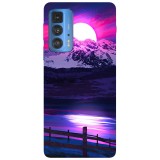Husa compatibila cu Motorola G20 model Purple Night, Silicon, TPU, Viceversa, Transparent, Carcasa