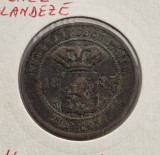 Indiile Olandeze de Est 2 1/2 Cents 1897 moneda bronz km # 308