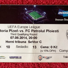 Bilet meci fotbal VIKTORIA PLZEN - PETROLUL PLOIESTI (Europa League 07.08.2014)