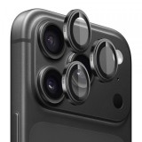 Folie de protectie Camera Spate Blueo Sapphire Crystal pentru Apple iPhone 18 Pro / 18 Pro Max, Sticla Securizata, Neagra