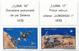 Luna 16 si Luna 17, 1971 - bloc serie completa, NEOBLITERATA, Spatiu, Nestampilat