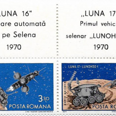 Luna 16 si Luna 17, 1971 - bloc serie completa, NEOBLITERATA