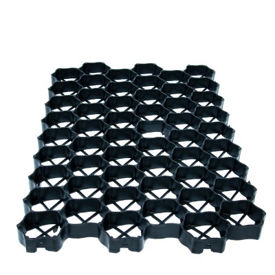 Grila tip fagure pentru parcari si terasamente, 480 tone/mp, 60x40x3 cm, plastic negru foto