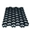 Grila tip fagure pentru parcari si terasamente, 480 tone/mp, 60x40x3 cm, plastic negru