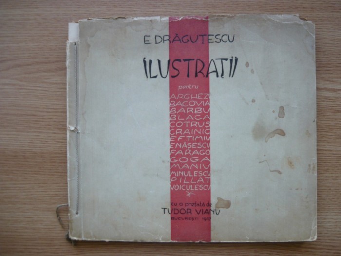 E. DRAGUTESCU - ILUSTRATII PENTRU ARGHEZI, BACOVIA, BARBU, BLAGA, COTRUS, CRAINIC, EFTIMIU, ENASESCU... - 1937