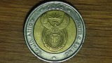 Africa de Sud - moneda exotica colectie bimetal - 5 rand 2006 - (South Africa - Aforika Borwa) - an unic de batere